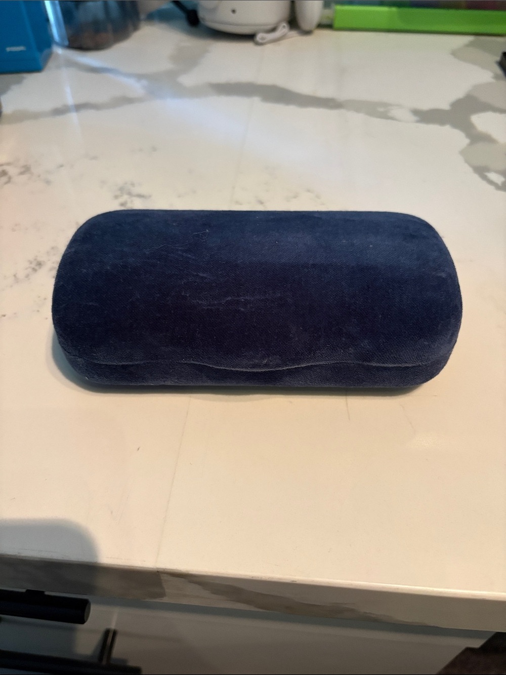 Gucci Velvet Eyewear Case in Navy and Burgundy